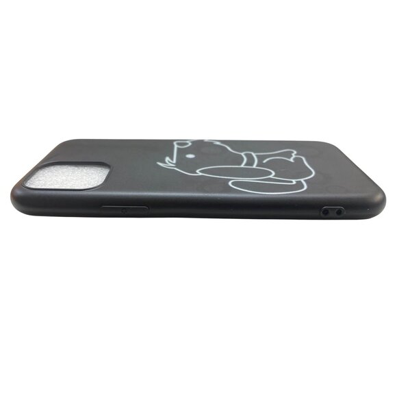 Black Dog Print Silicone Phone Case For iPhone 12 - Picture 4 of 7